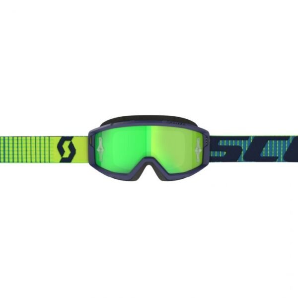 SCOTT Moto Goggle PRIMAL Blue/Yellow/Green Chrome Works